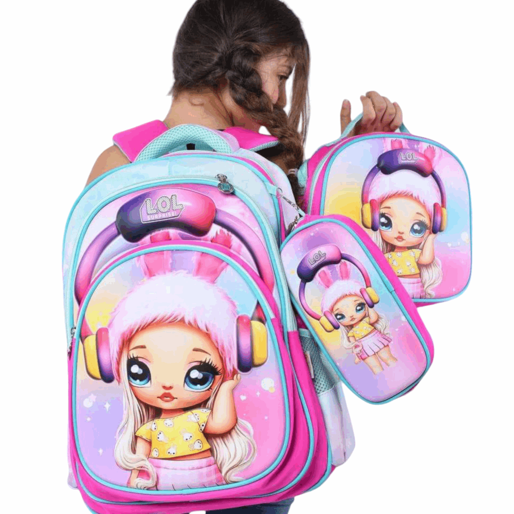 Bag Momolly Bag size 18.5 - L-2245 - Kids Pink,18.5