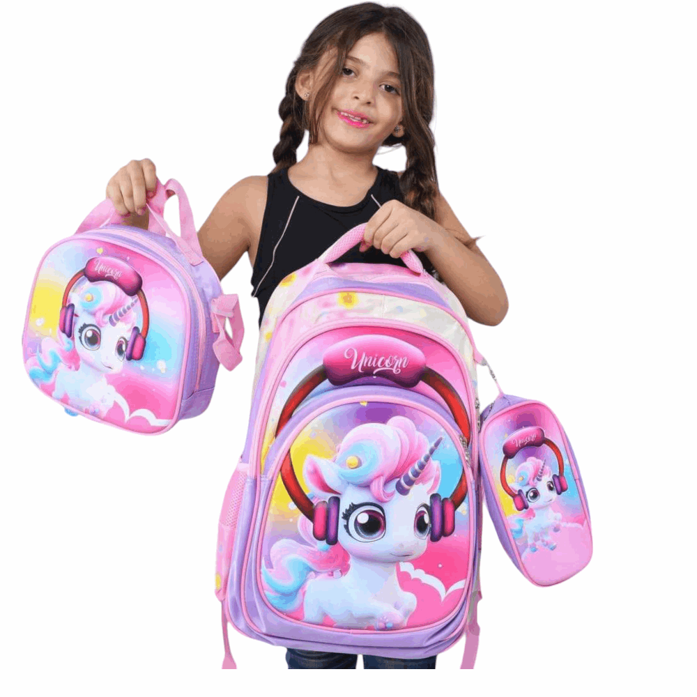 Bag Momolly Bag size 18.5 - L-2245 - Kids Pink,18.5